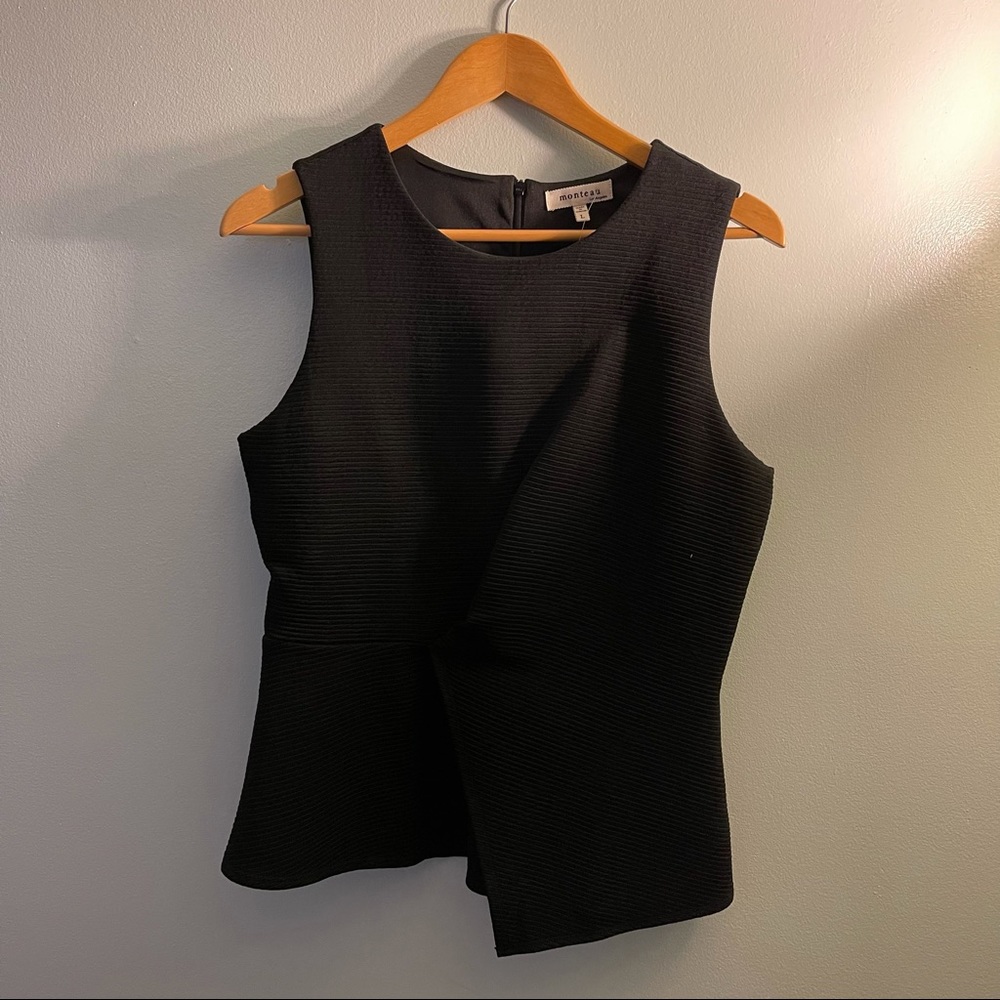 MONTEAU BLACK BLOUSE